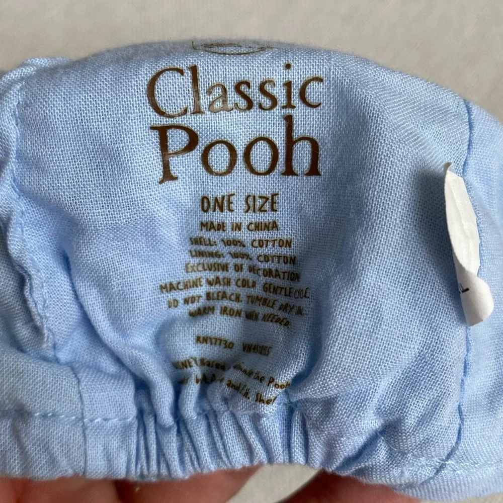 Y2K Disney Classic Winnie the Pooh Plaid Cotton Baseball Cap OS Infant Toddler